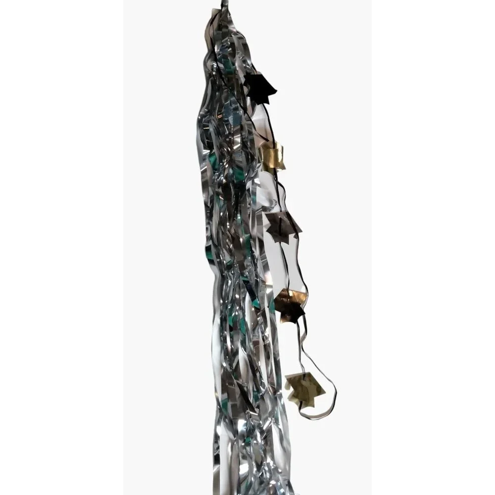 Graduation Balloon Tassel Black Silver 36 in Streamers Open house
